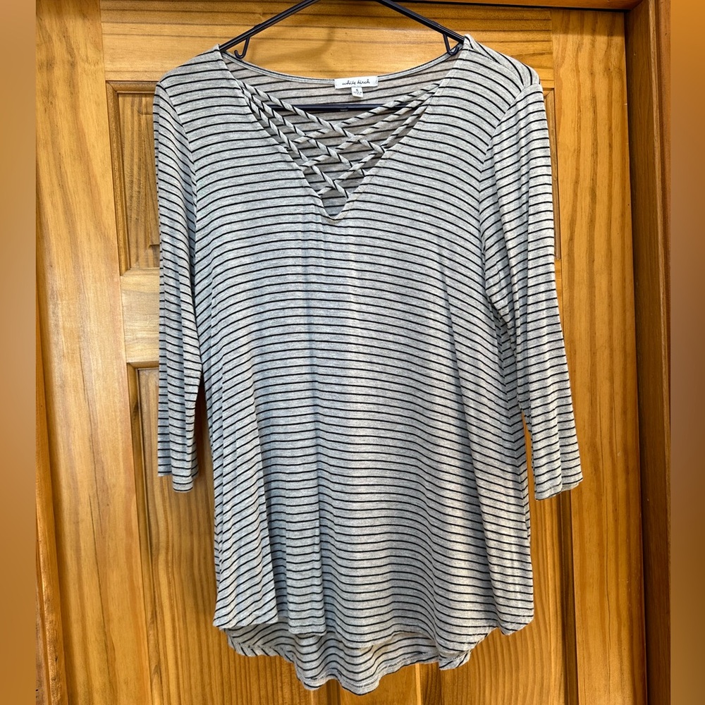 White Birch Quarter Sleeve Blouse